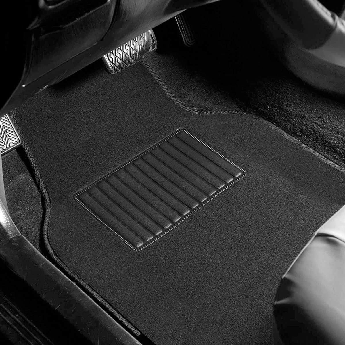 4 Piece Black All Weather Car Floor Mats C534