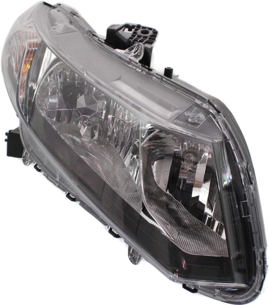 Black Housing Head Light Assembly with Bulbs R372178