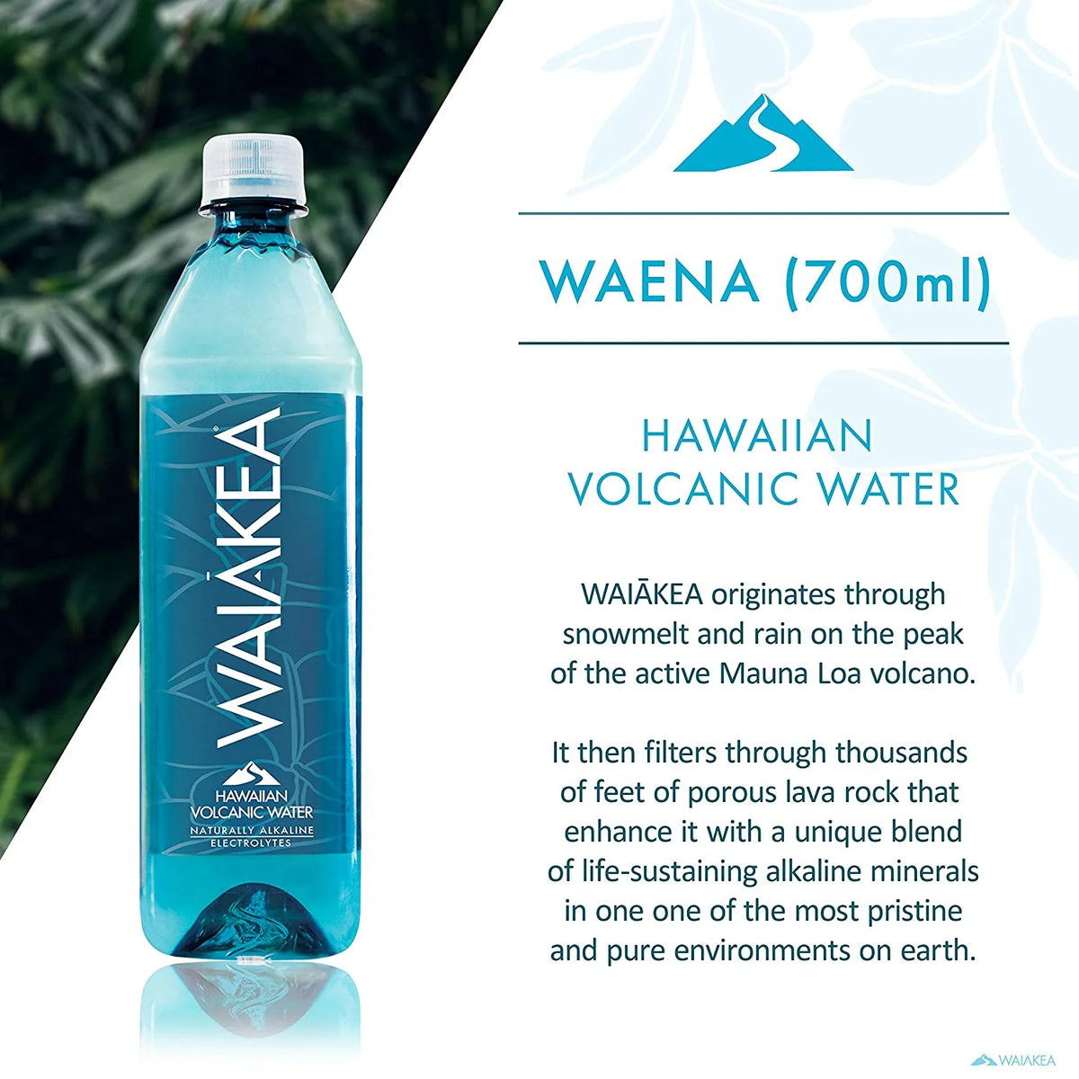 Naturally Alkaline Hawaiian Volcanic Water, 700mL (Pack of 15) L708