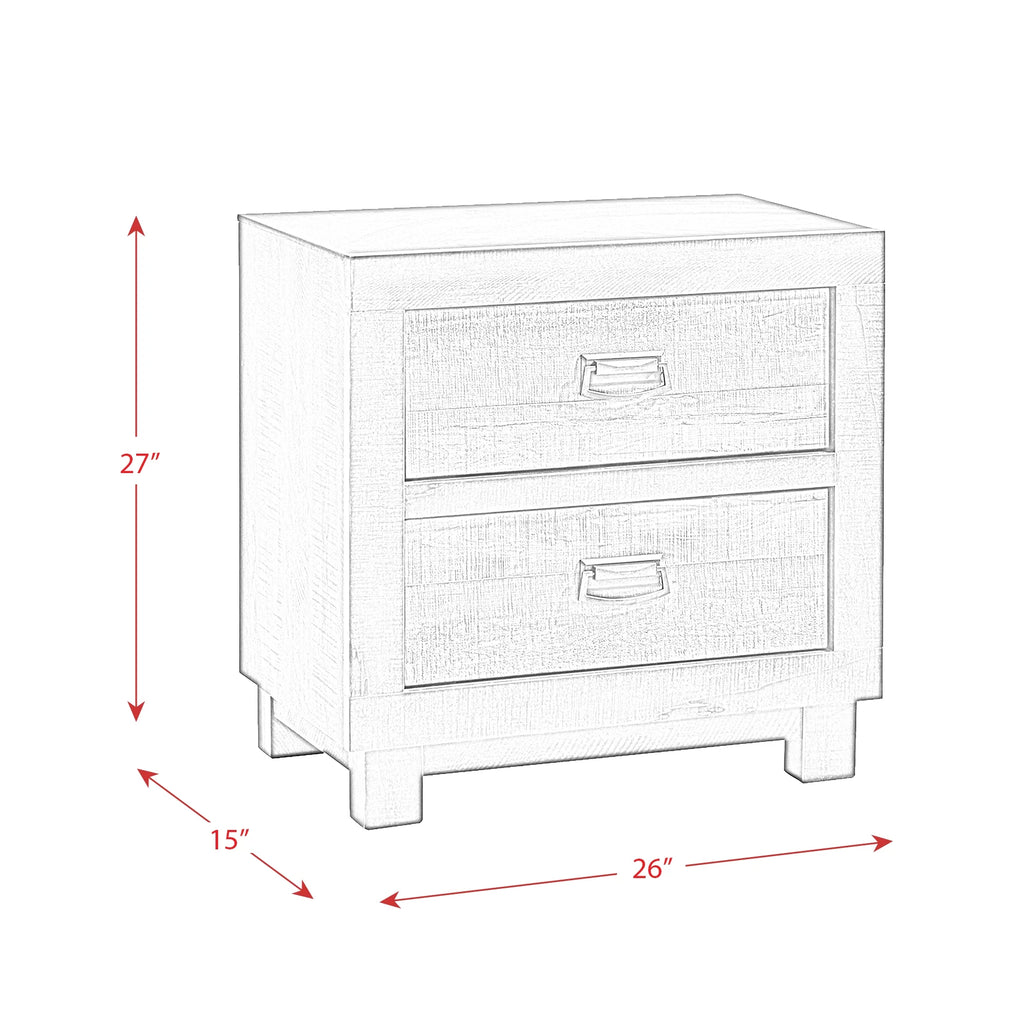 2-Drawer Nightstand C70515