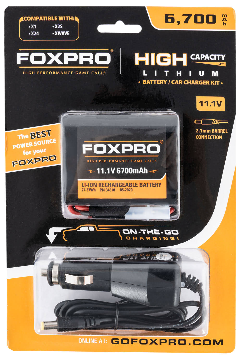 High Capacity Battery & Car Charger 11.1V E5891