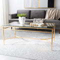 Antique Silver Glass Cocktail Table G349834