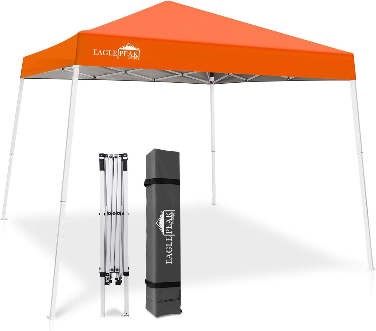 10' x 10' Slant Leg Pop-up Canopy Tent White T83132