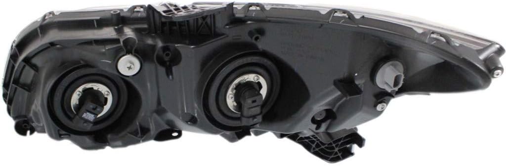 Black Housing Head Light Assembly with Bulbs R372178