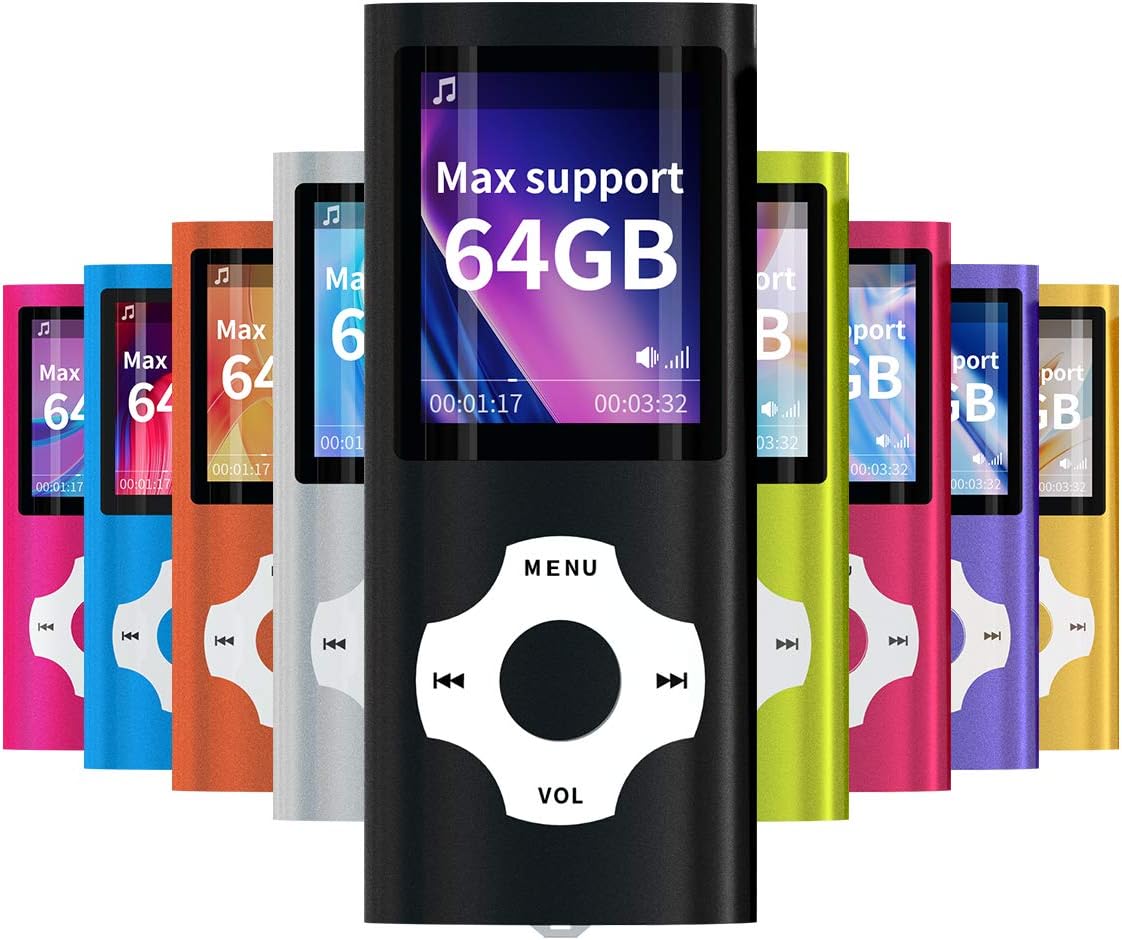 Black Pack of 2 MP3 MP4 Player K7780