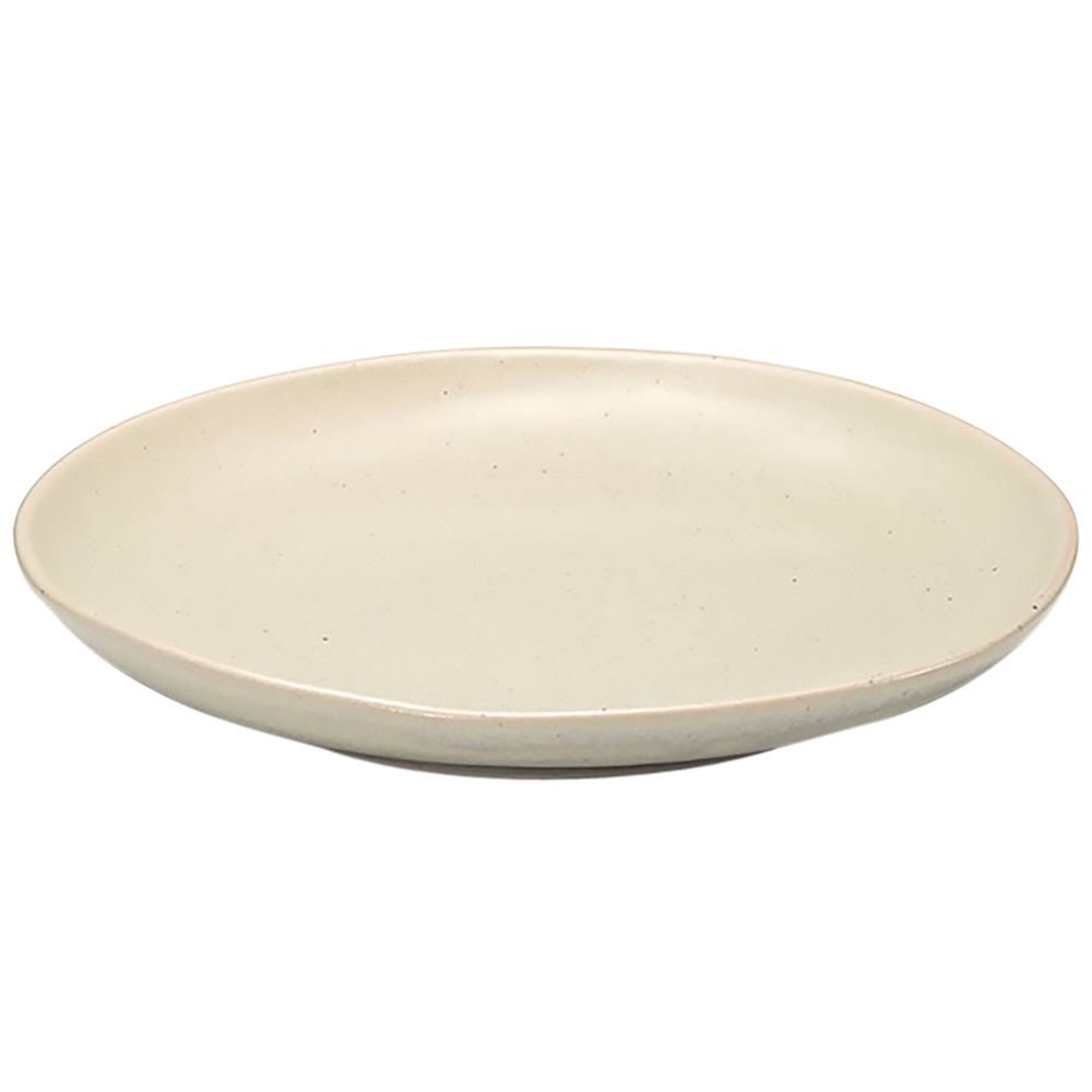 10x22 Mushroom Round Porcelain Plate - 6/Case C37670