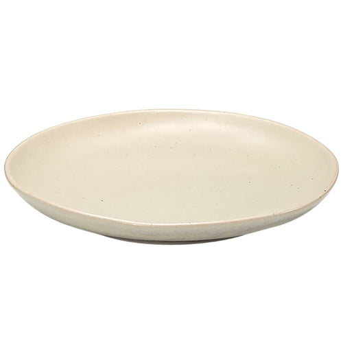 10x22 Mushroom Round Porcelain Plate - 6/Case C37670