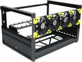 8 GPU Aluminum Open Air Mining Frame Case with Fans M863080
