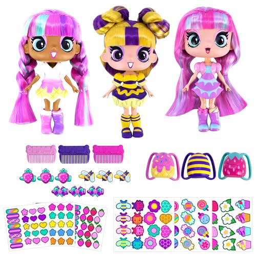 5" Dolls 3 Pack with Doll Clothes and Accessories L935