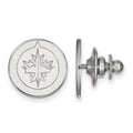 14K White Gold Winnipeg Jets Lapel Pin H6530