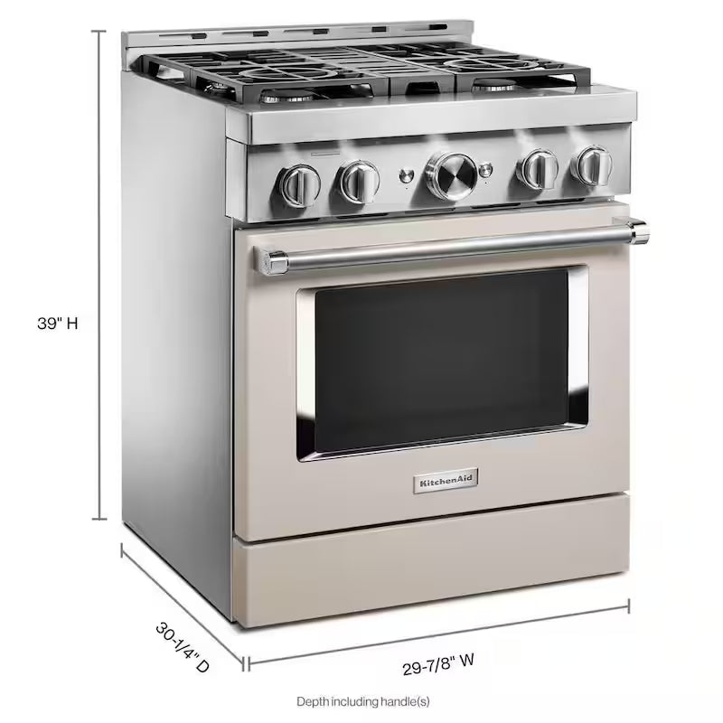 30 in. 4.1 cu. ft. Smart Gas Range with Self-Cleaning and True Convection G673