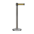 Satin Stainless Steel Retractable Belt Stanchion, 7.5 ft. Belt U20110