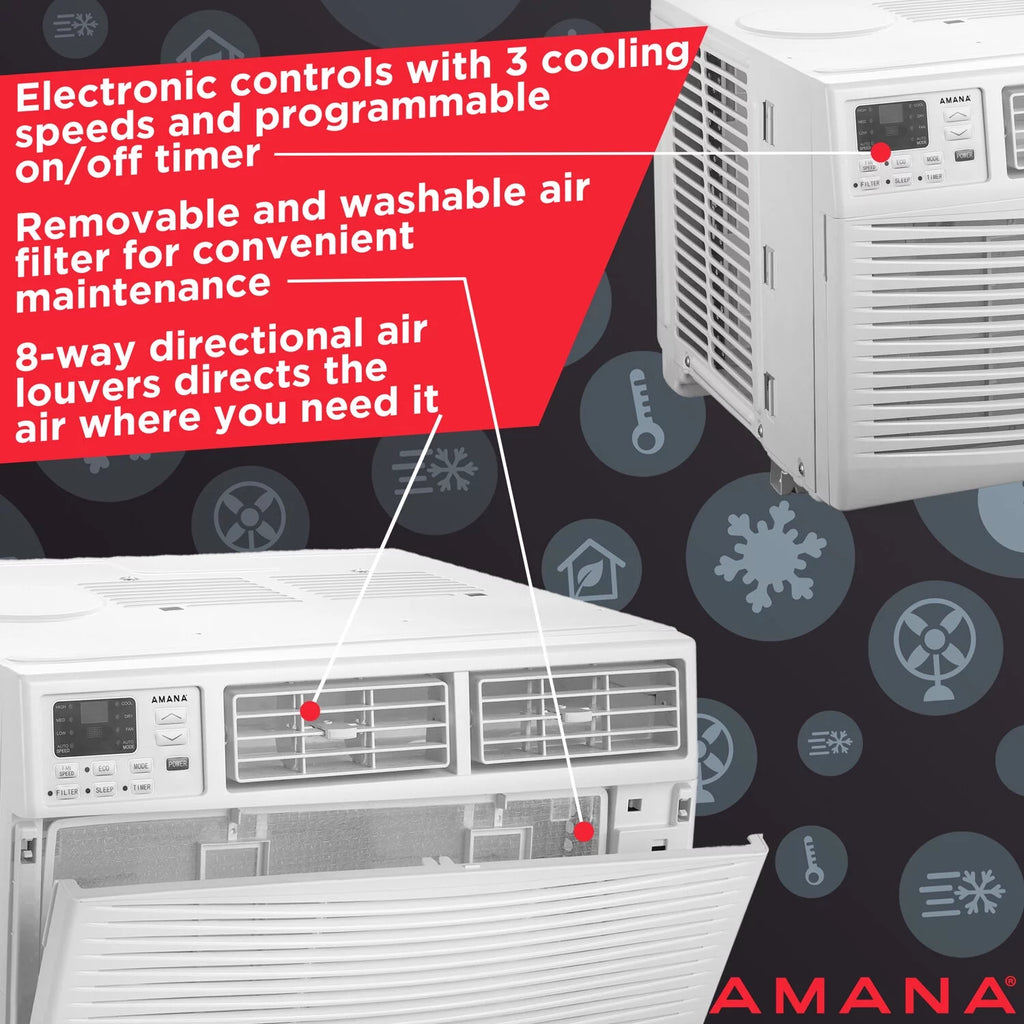 6,000 BTU Window Air Conditioner with Remote Control E1084