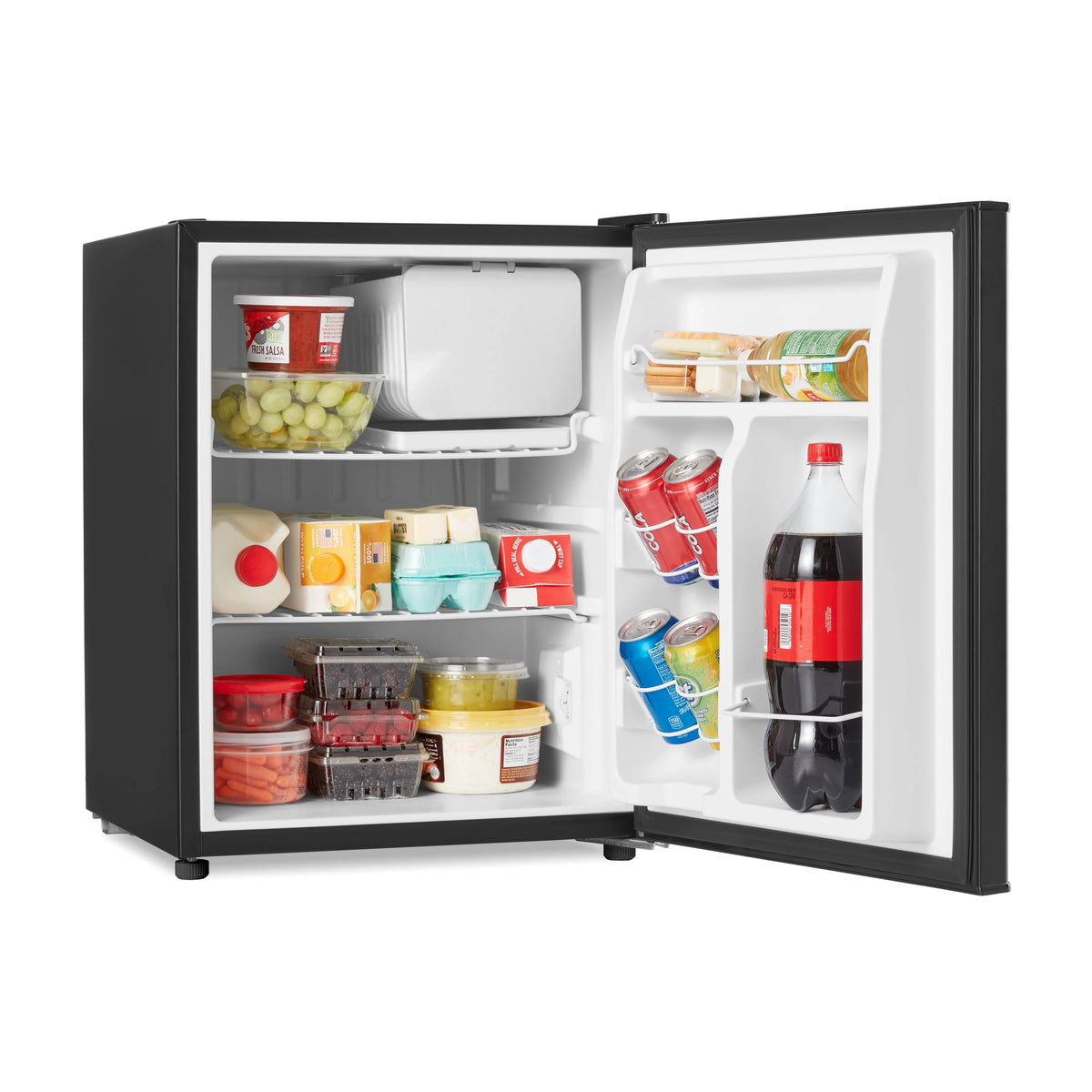 Black 2.7 Cu ft Single Door Mini Fridge Q7848