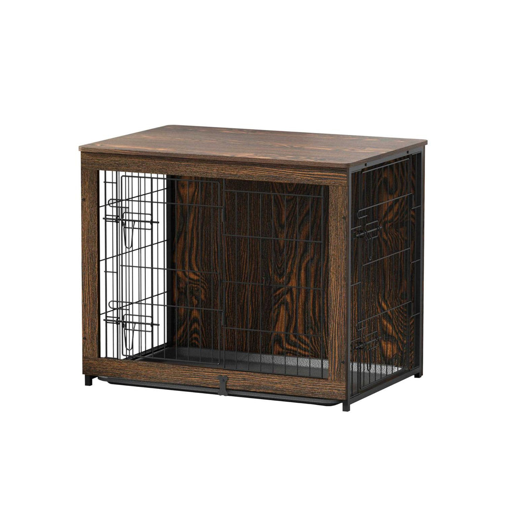 Wooden Dog Crate Furniture with Cushion and Tray H14060