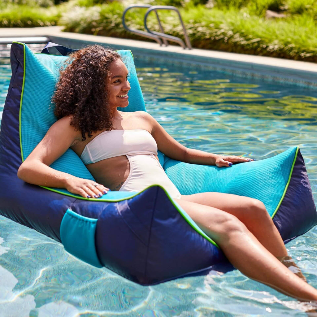 Navy Aqua Pool Float O526