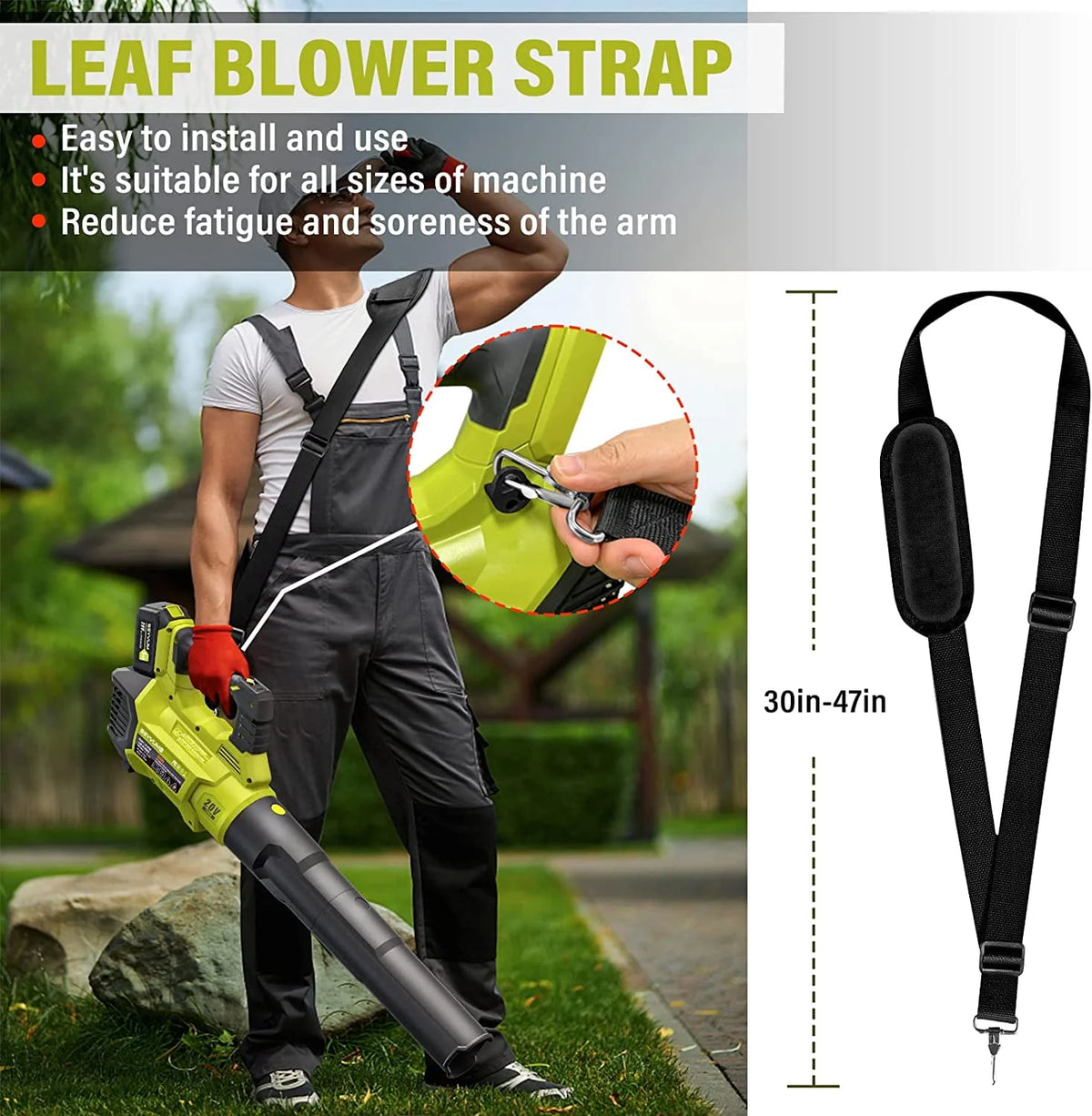 Cordless Leaf Blower 600CFM 165MPH with 2.5Ah Battery I7810