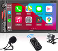 Car Stereo Receiver with Bluetooth, 7 HD Capacitive Touchscreen, AM/FM Car Radio G814