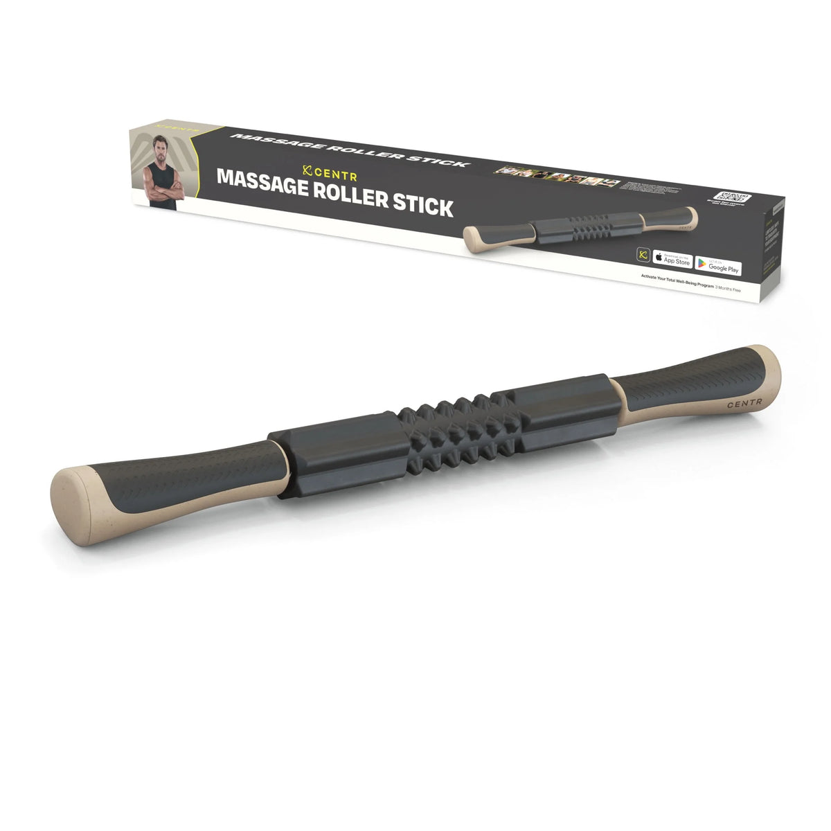 Black Massage Roller Stick A113