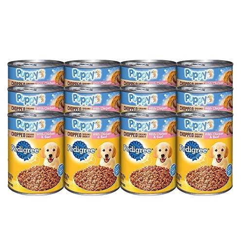 Chicken & Beef Puppy Canned Wet Dog Food, 13.2-oz, Case of 12 H83585