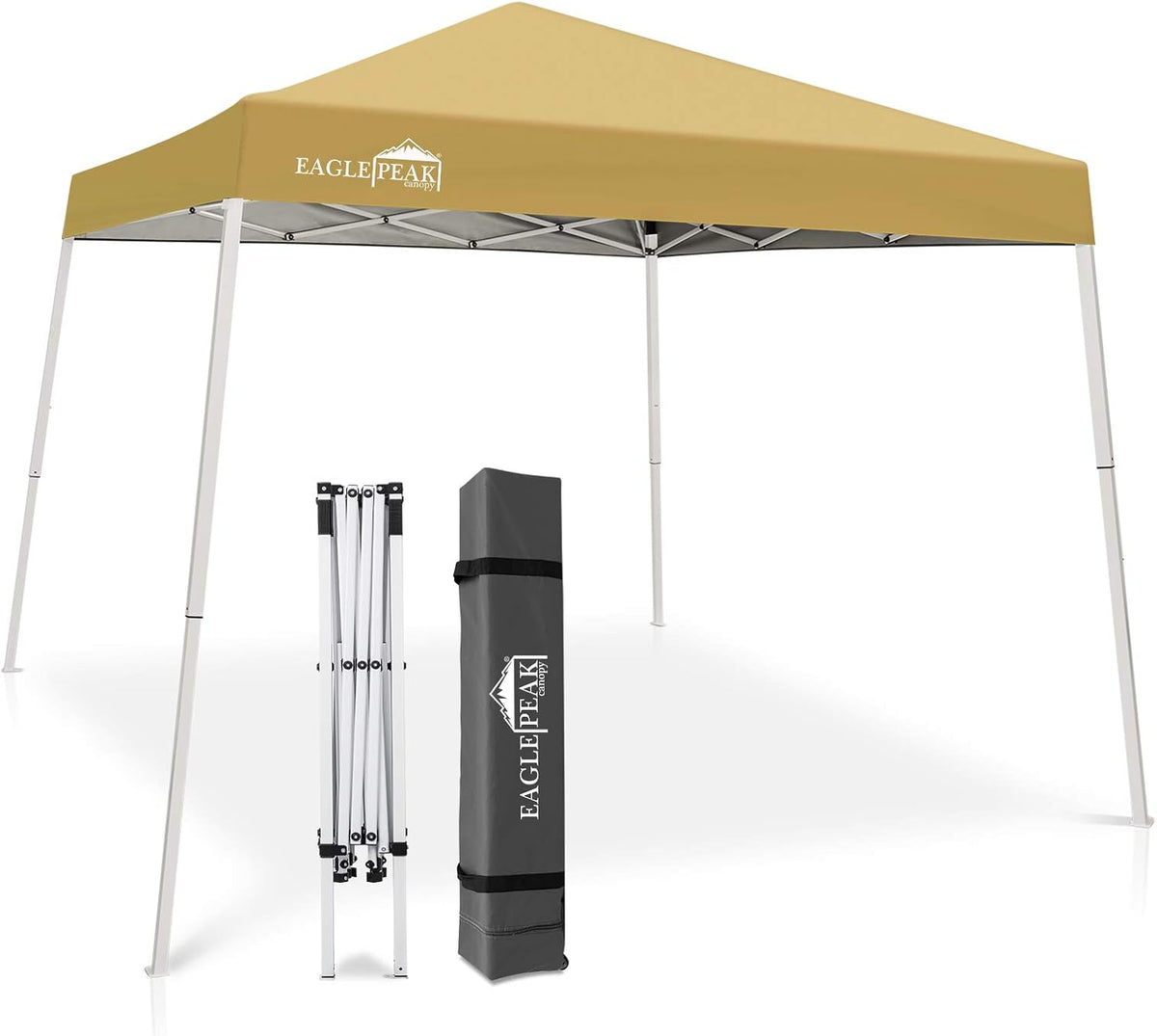 10' x 10' Slant Leg Pop-up Canopy Tent White T83132