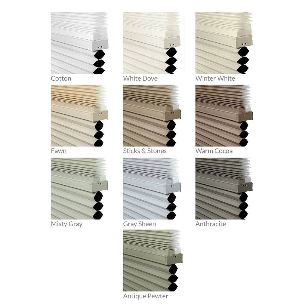 Cordless Cellular Shades Cotton 45x22 x 72x22 V306313