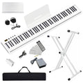 88 Keys Semi-weighted Digital Piano Set with Stand, Carrying Case, Sustain Pedal, Headphones N5946