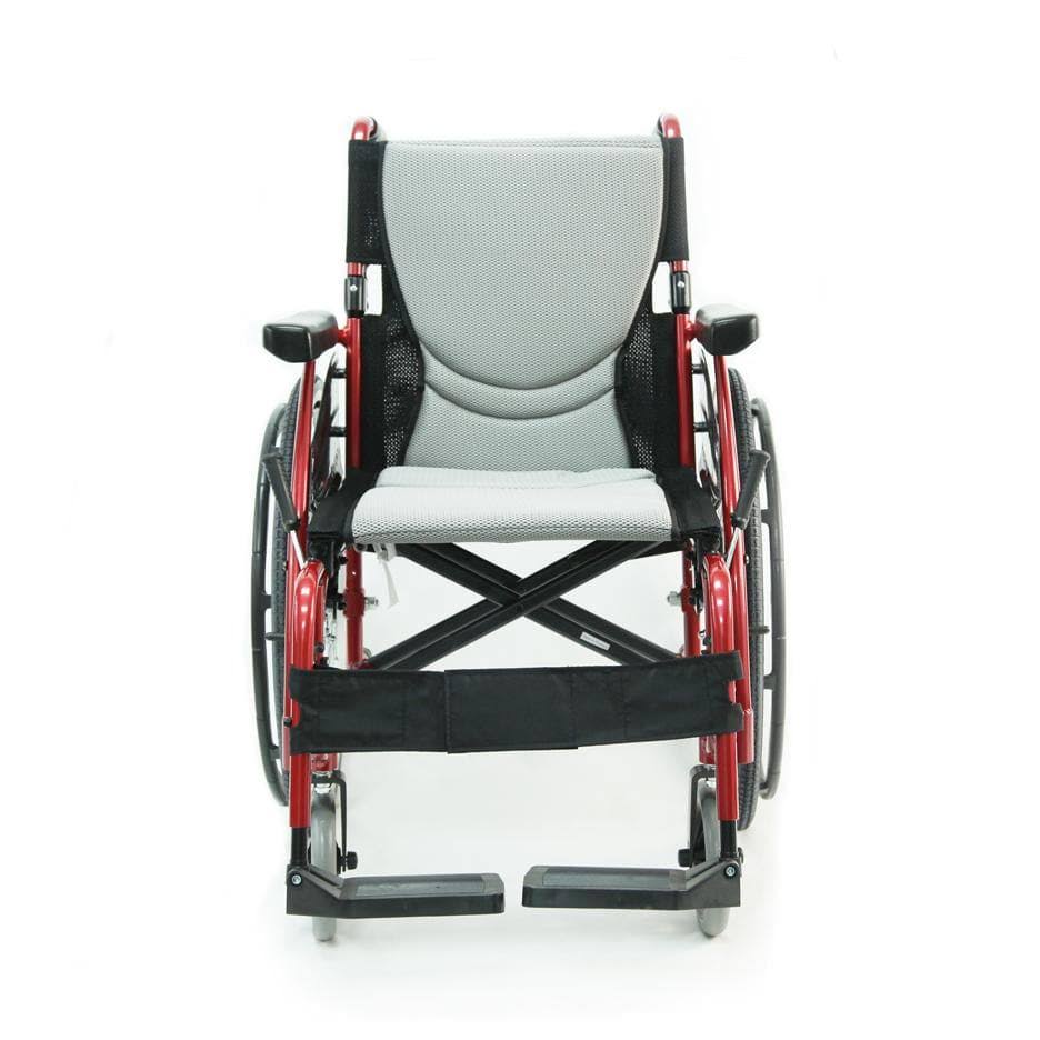 Lightweight Ergonomic Wheelchair with Silver Seat V99402