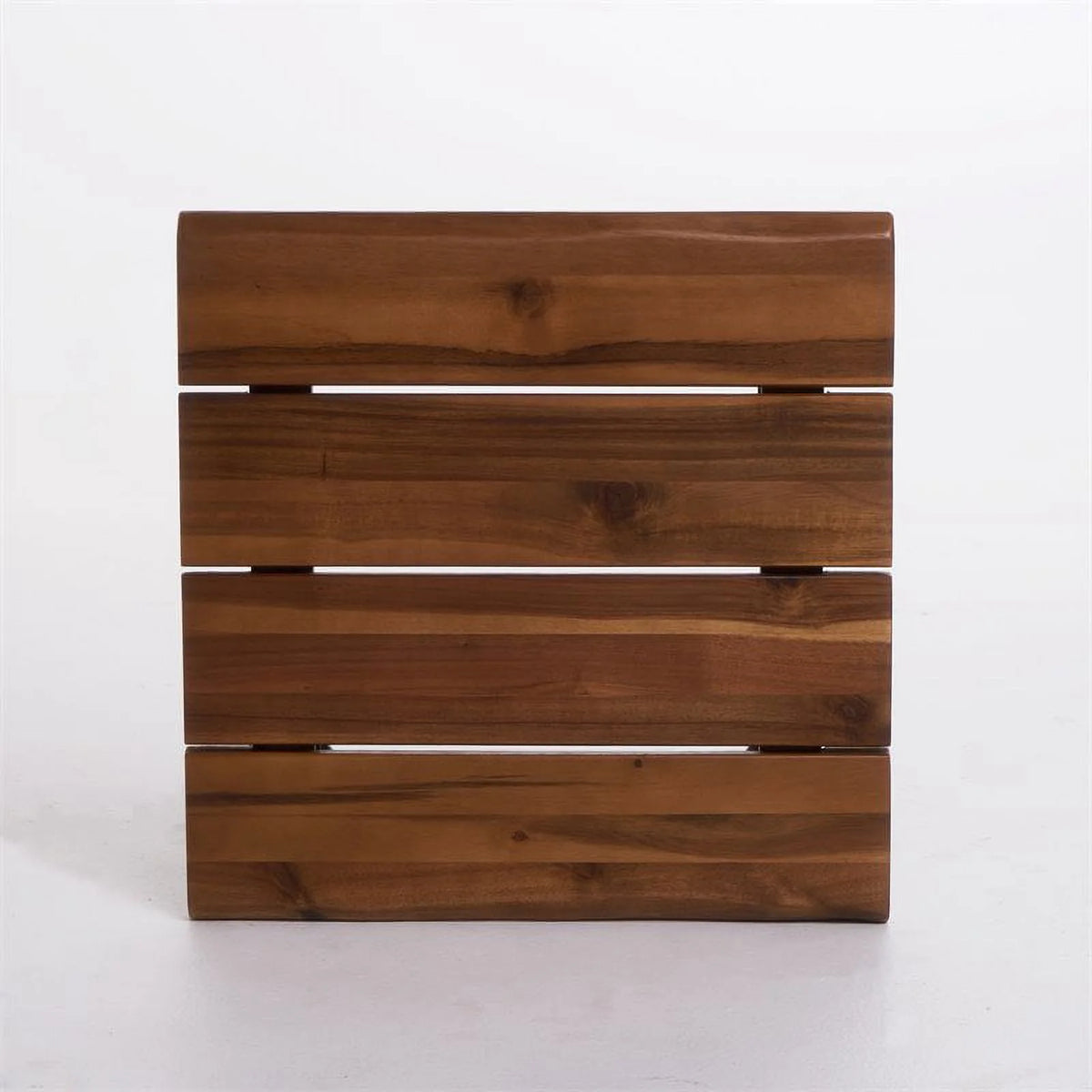 Iron and Acacia Wood Outdoor Side Table H44404