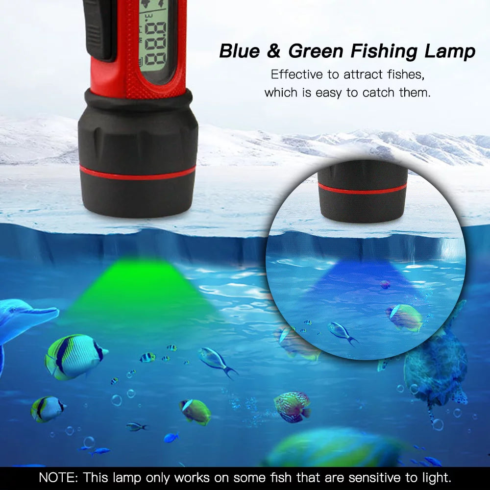Sonar Ice Fishing Fishfinder with 0.8-90m Detection Depth P670