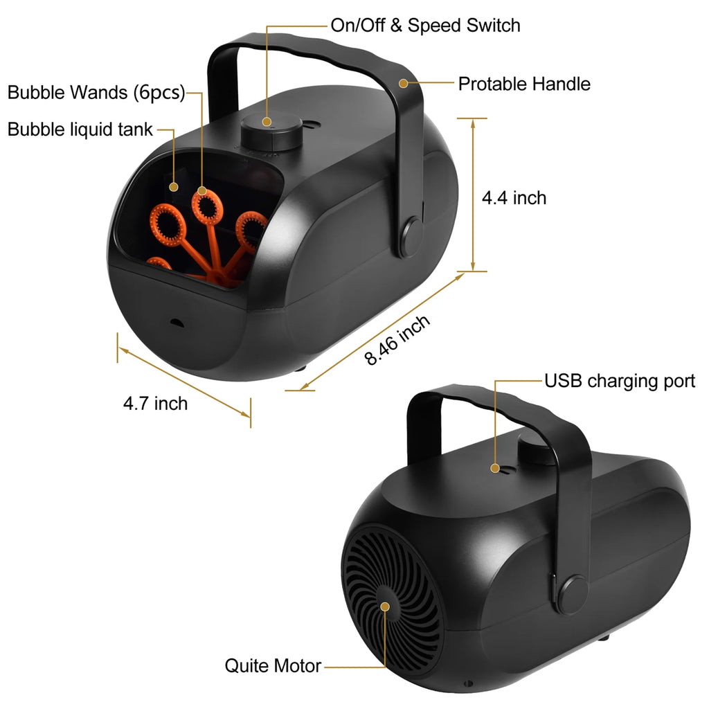 Bubble Machine 4800+ Bubbles Per Minute N945