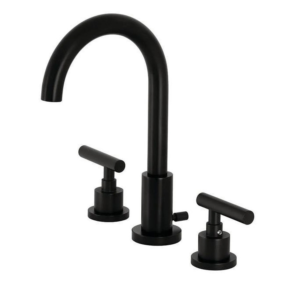 Widespread Bathroom Faucet with Pop-Up, Matte Black M2650
