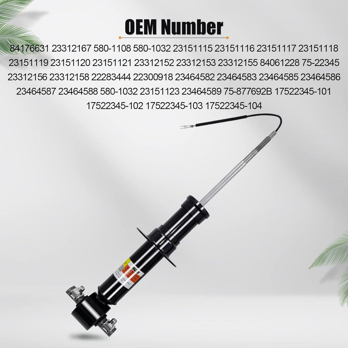 1Pair Front Shocks Absorbers w/Magnetic R19390