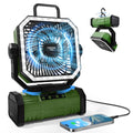 20000mAh Portable Camping Fan with Bluetooth Speaker P1143