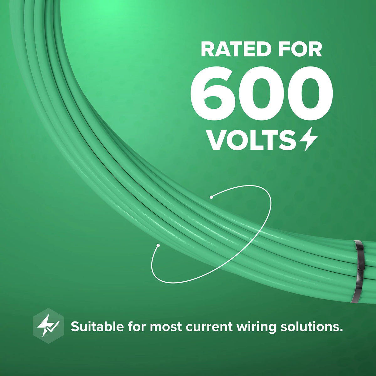 150 Feet Insulated Stranded Copper THHN THWN Wire 14 AWG Green A2730