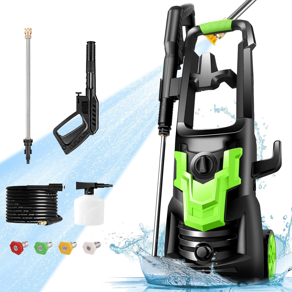 Electric Pressure Washer 3000PSI 2.6GPM 1900W with 4 Nozzles G47881