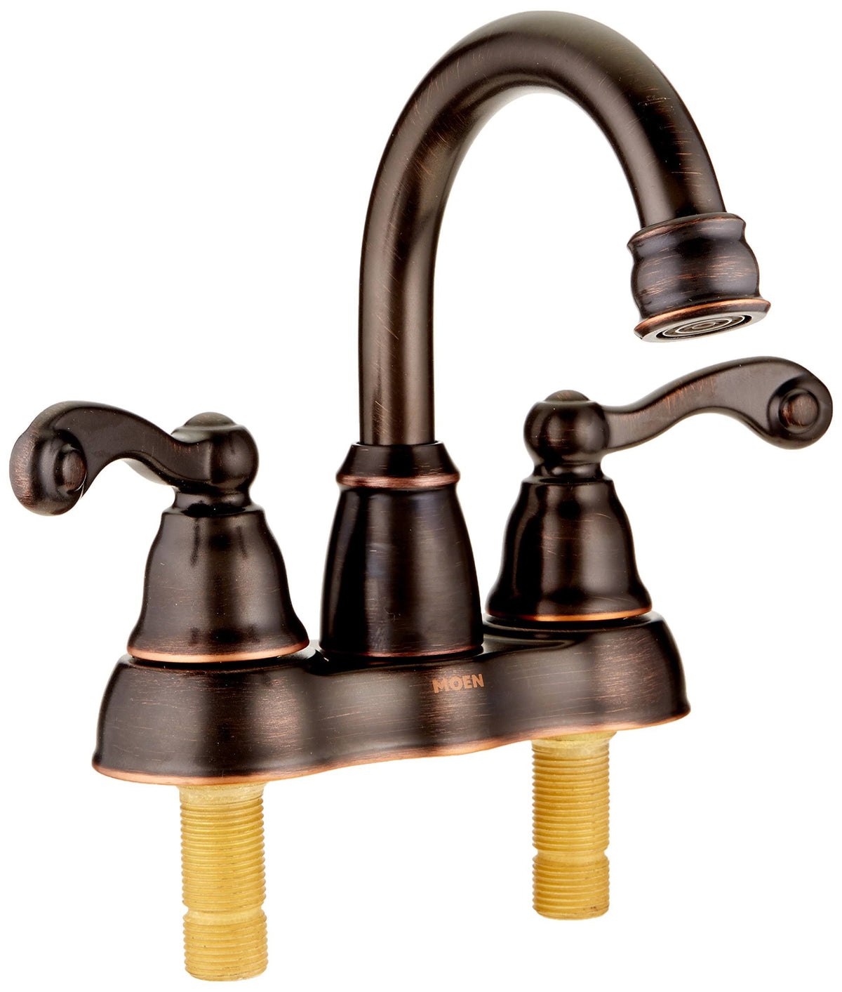 Mediterranean Bronze Double Handle Centerset Bathroom Faucet P8737