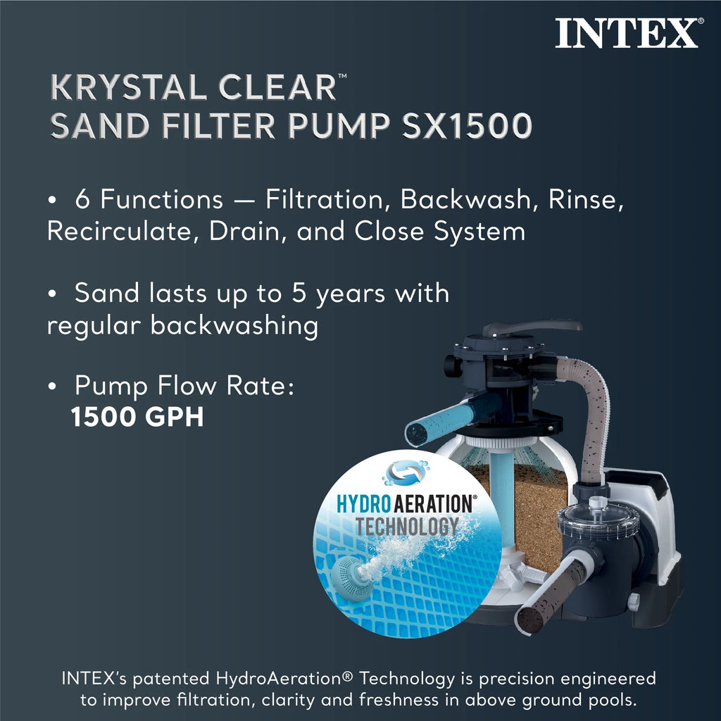 16' x 48 Above Ground Pool Set with Sand Filter Pump Q841