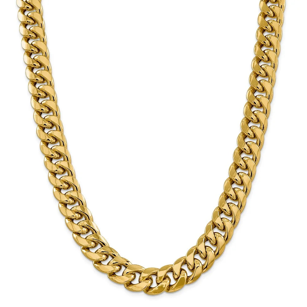 14kt Yellow Gold 24 inch Miami Cuban Chain I272664
