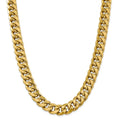 14kt Yellow Gold 24 inch Miami Cuban Chain I272664