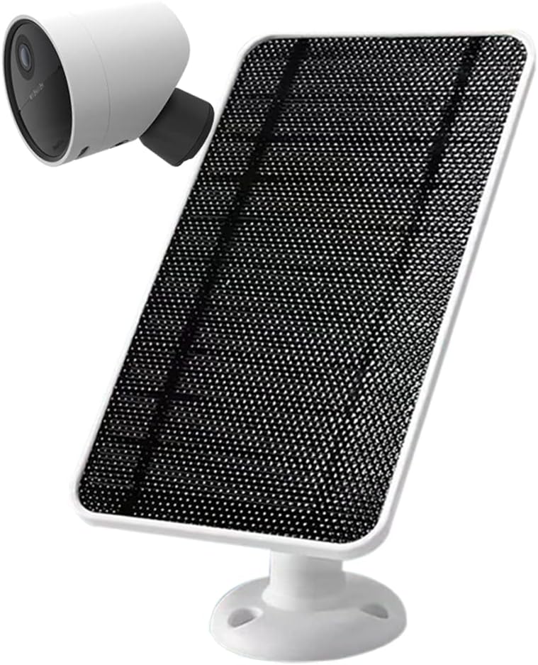 Solar Panel for Outdoor Security Camera with 13 FT Cable and Adjustable Wall Mount Z395