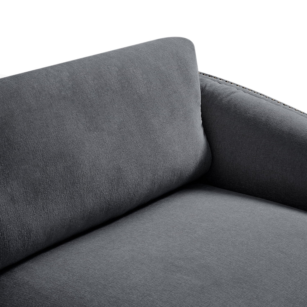 Gray 2 Seat Upholstery Loveseat Sofa L95320