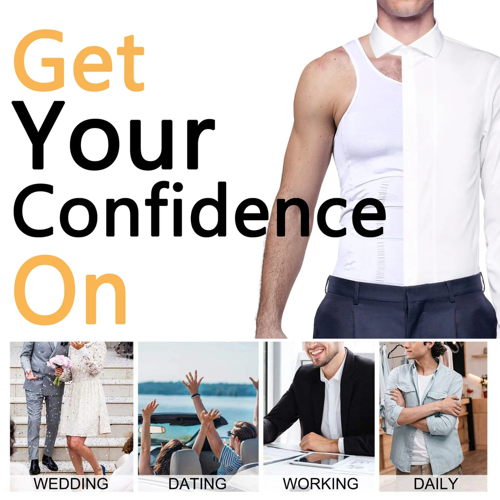 Mens Compression Undershirts Body Shaper Vest Tank Tops M167