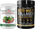 Collagen Protein Powder & Superfood Reds & Greens Powder Bundle X836